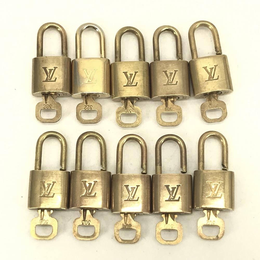 ルイヴィトン/パドロック10点まとめ/南京錠/鍵カデナ/ゴールドカラー