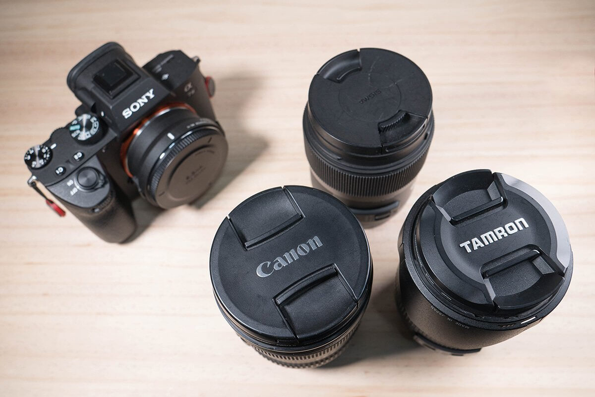 キヤノンレンズマウントアダプター「SIGMA MC-11」を手持ちレンズで