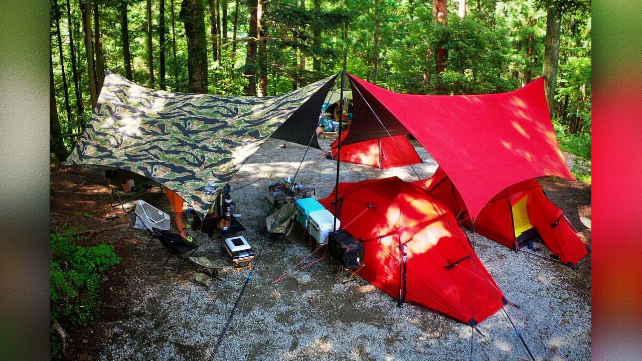1分で完売 憧れのタープ「幕男」はキャンプ場で抜群の存在感：日経