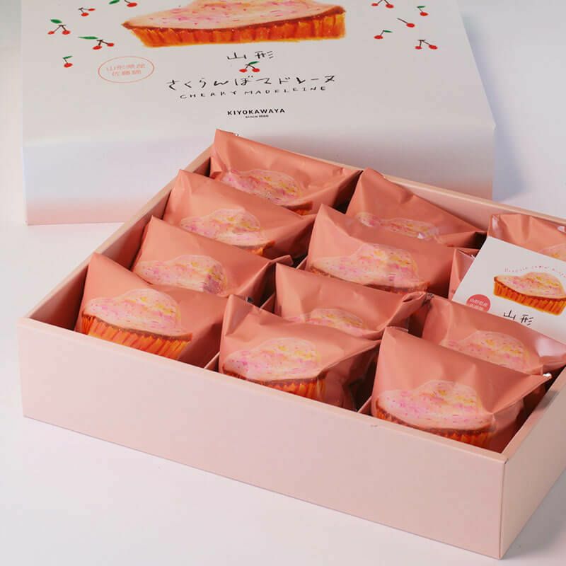 山形さくらんぼマドレーヌ 12個入 さくらんぼの香り広がる上品な美味し