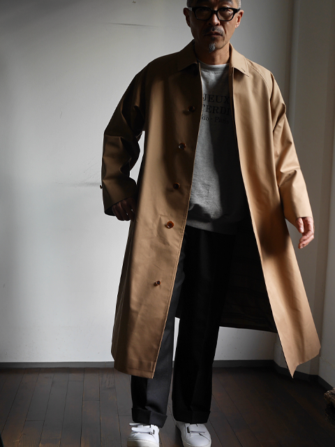 AURALEE Silk Gabardune Long Soutien Collar Coat | 大阪心斎橋の
