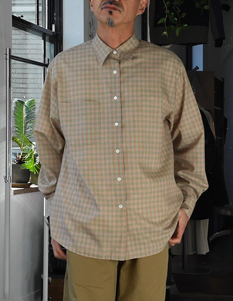 AURALEE Super Light Wool Check Shirts | 大阪心斎橋のメンズ洋服の
