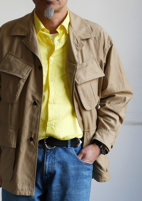 blurhms ROOTSTOCK Cotton Linen Combat Tropical Jacket | 大阪心斎橋