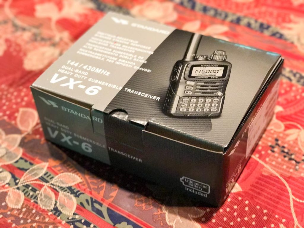 悩んだ末にハンディ無線機はStandard VX-6にしたので、その紹介と理由