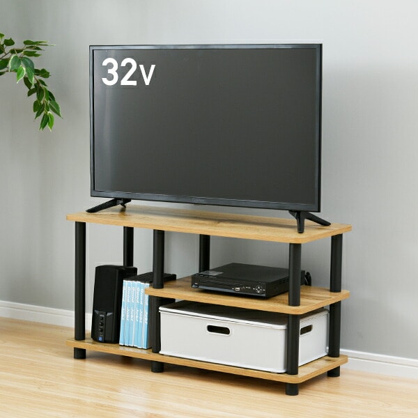 販売終了】テレビ台 幅75タイプ 32インチ対応 YWTV-7530(OAK4BK