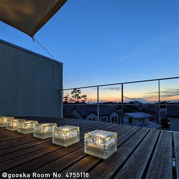 LEDソーラーライト アイスブリック調 10cmタイプ piccolo(ピッコロ) 1