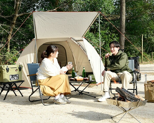 販売終了】キャノピーテント (4-5人用) LPR-5UV(BE) | 山善ビズコム