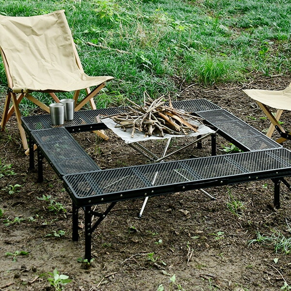 販売終了】タフライトファイアープレイステーブル TLFT-100(MBK) 山善