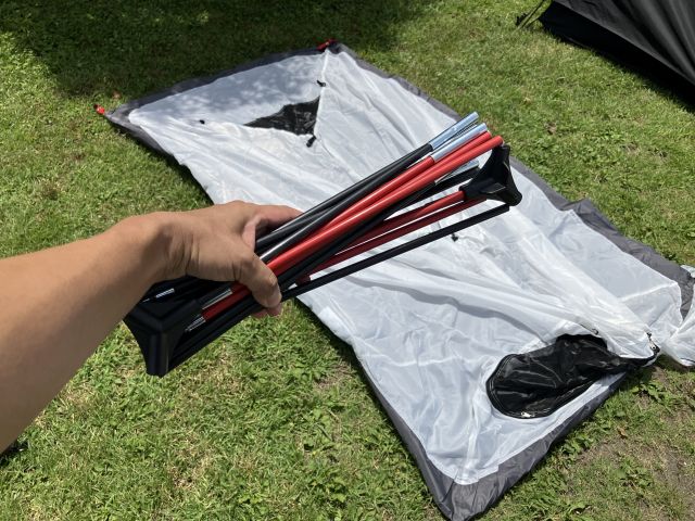 ワークマン！キャンツー対応ミシックツーリングテントAG設営レビュー