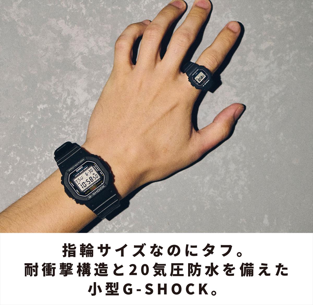 カシオ G-SHOCK nano DWN-5600-4JR 1/10サイズ ミニスクエア 20気圧