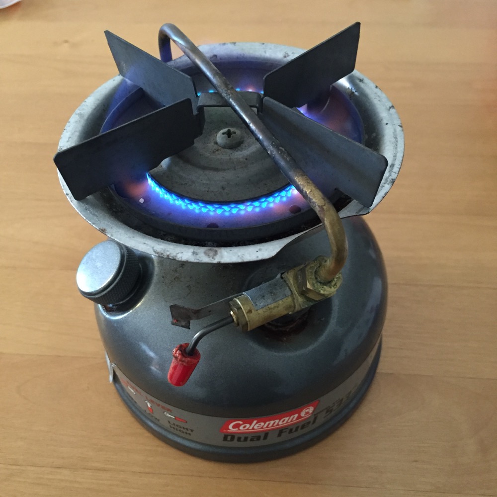 3年使用したコールマンのバーナー「スポーツスターII」はガソリン