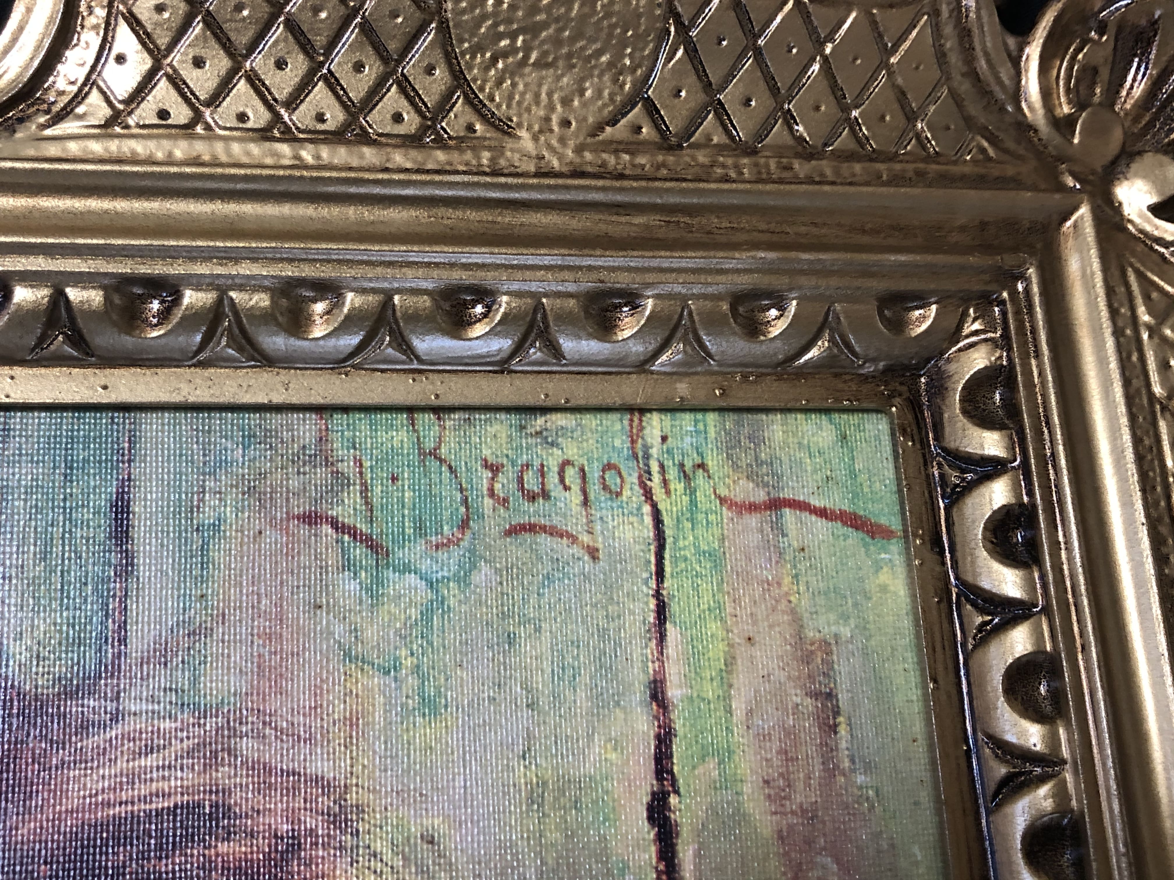 外国人画家 作者・タイトル不詳 少年の絵 | 八事商事 | 絵画レンタル