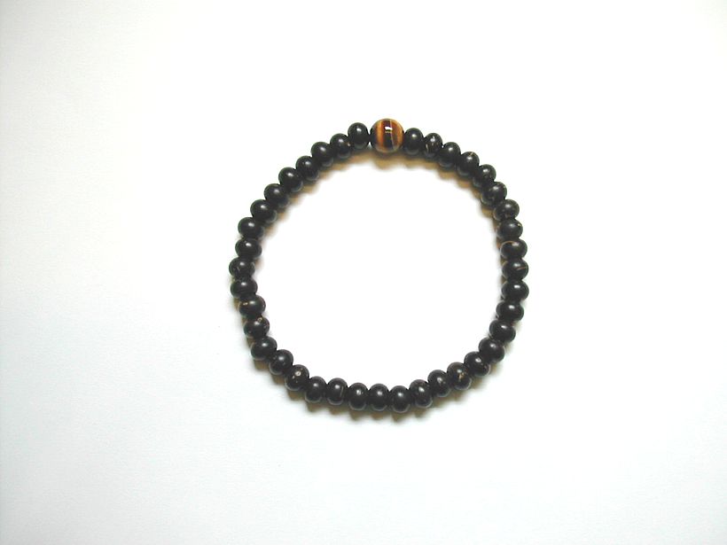 椰子5mmブレス親虎目石入(二天無) お数珠の安田念珠店へ｜総本山御用達