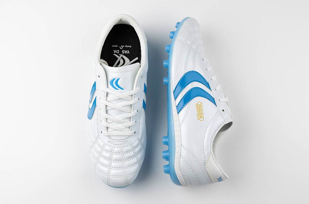 YASUDA】ジュニアシューズの3種で限定カラー「ホワイト・ブルー」の