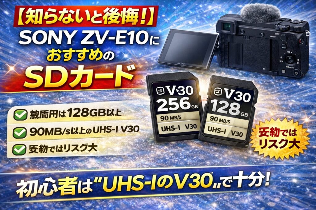 知らないと後悔】SONY ZV-E10におすすめのアクセサリー完全ガイド