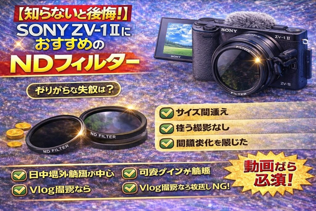 知らないと後悔】SONY ZV-1 IIは初心者におすすめ？レンズ固定の注意点