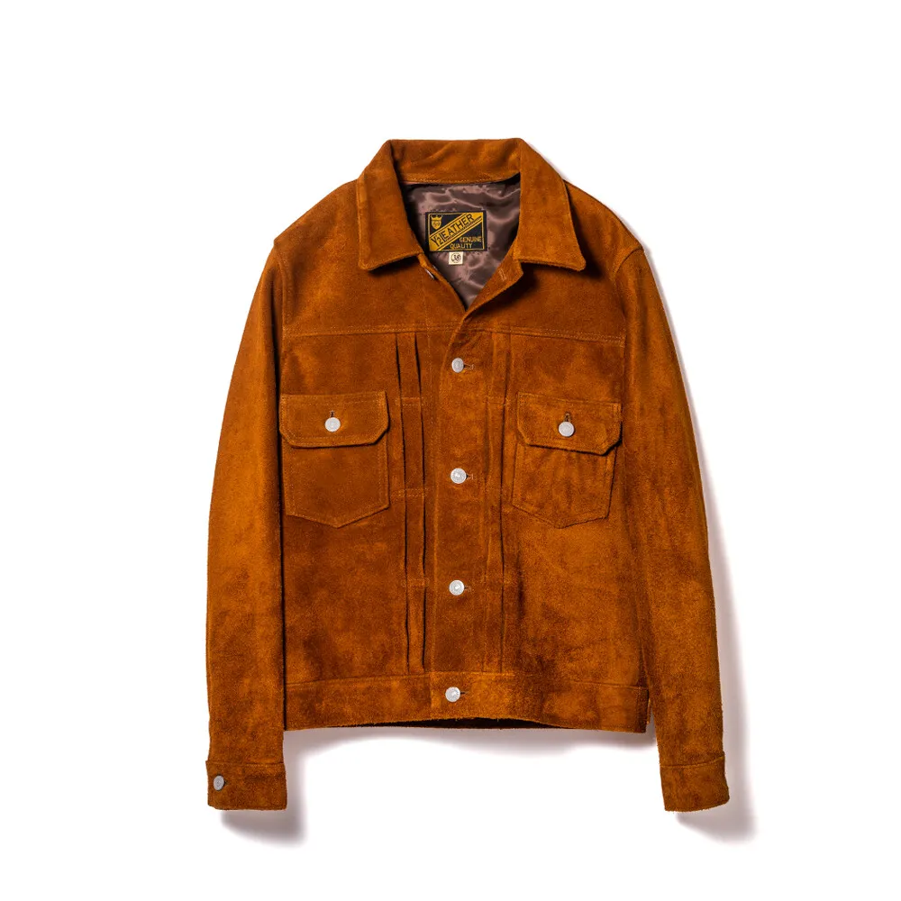 STEER ROUGHOUT TYPE II JEAN JACKET[ TB-141 ] | Y'2 LEATHER
