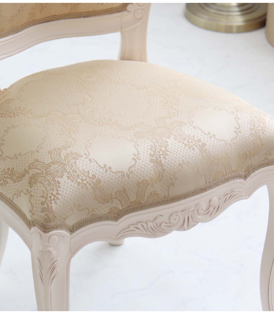 ダイニングデコチェア｜ヨーロピアンクラシックホワイト｜おしゃれ家具
