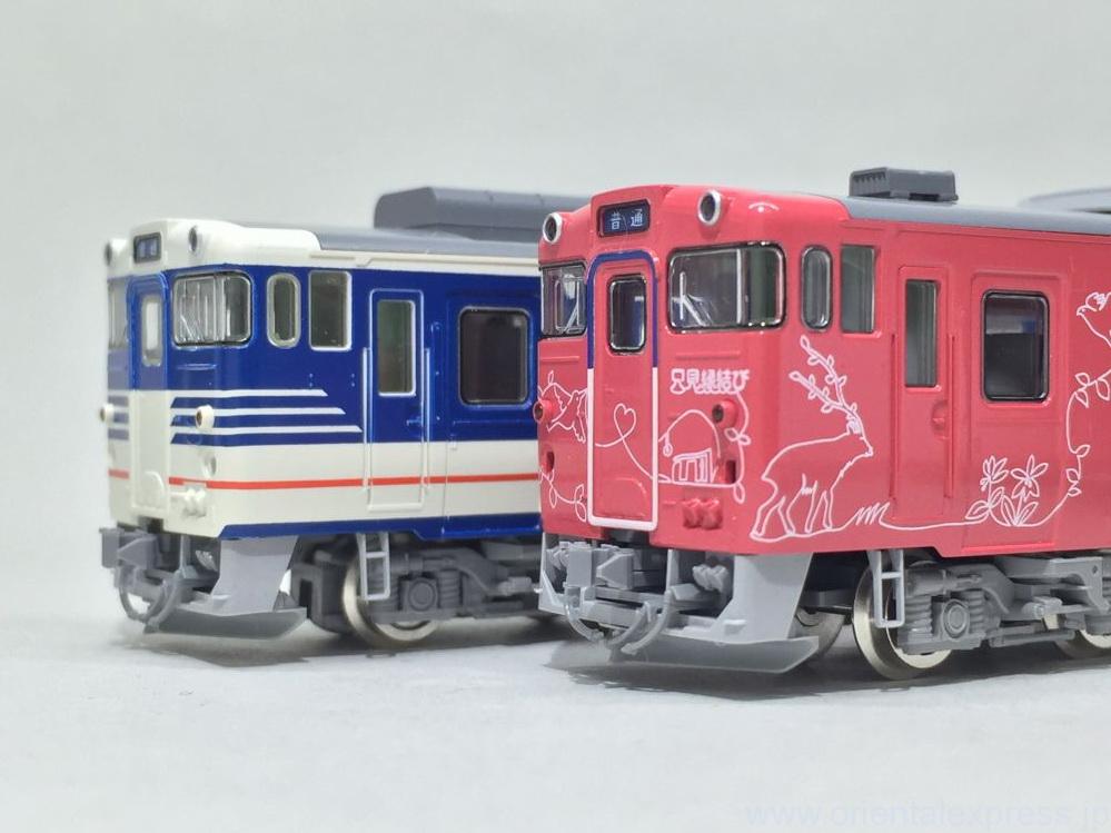 キハ40新潟色・青・キハ48只見縁結びセット 入線です。TOMIX 98958