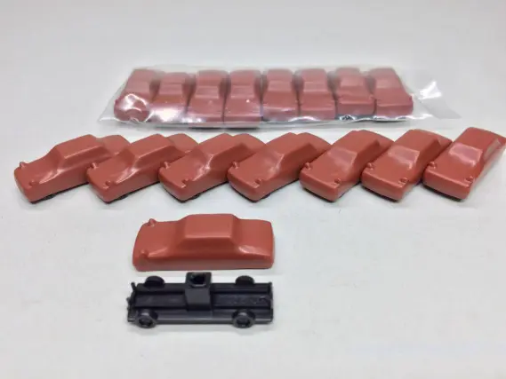 KATO ク5000 6両セット（積載用自動車付属）が入線しました('ω')ノ 10