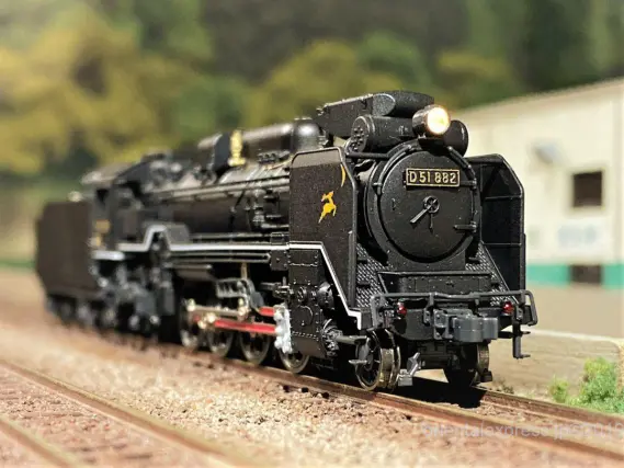 D51 882号機「月と鹿」奈良運転所を弄る。その2修正 KATO京都駅店 特