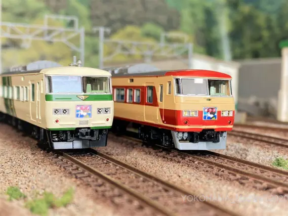 185系200番台「国鉄特急色」OM08編成が入線しました。TOMIX 98691