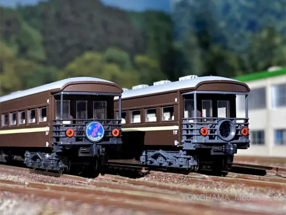 スハ44系 特急「はと」が 入線しました。その2 KATO 10-1660