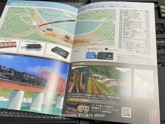 58654＋50系「SL人吉」が入線しました。KATO 10-1727 | NGaugeJP