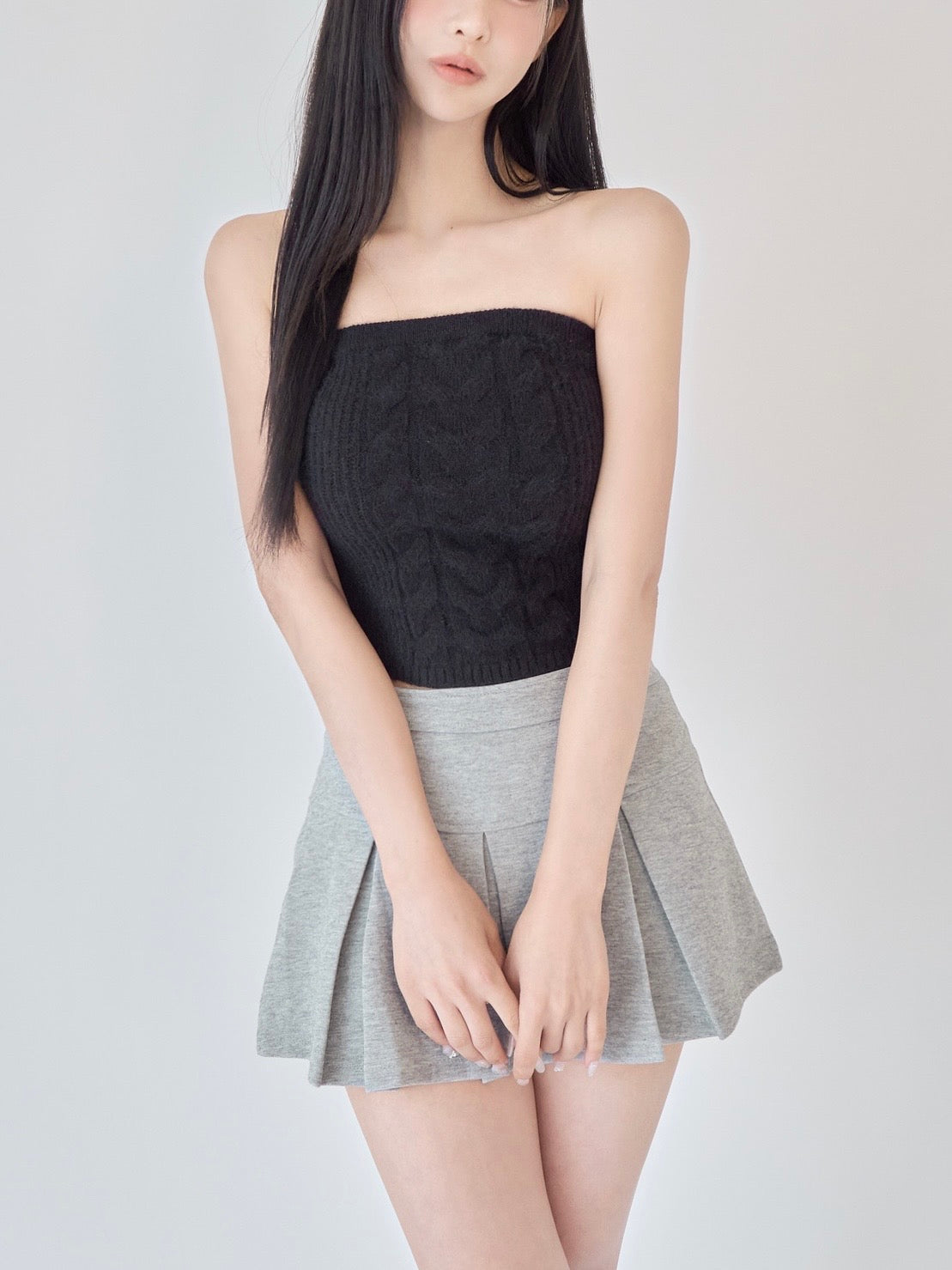 Cable knit bolero bare set – YILON