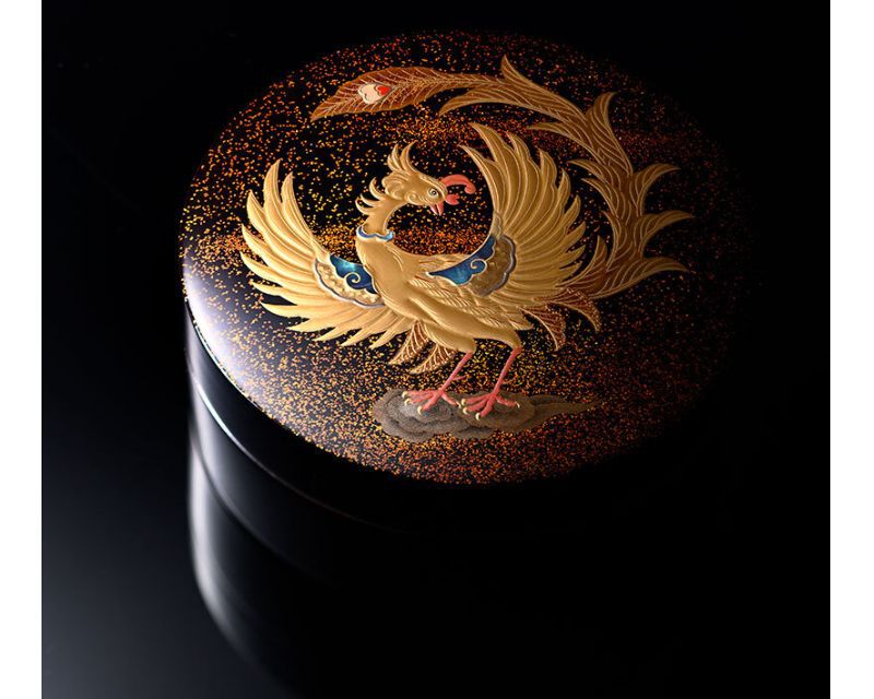 地蒔研出高蒔絵香盒「鳳凰」 | 京仏具四人会