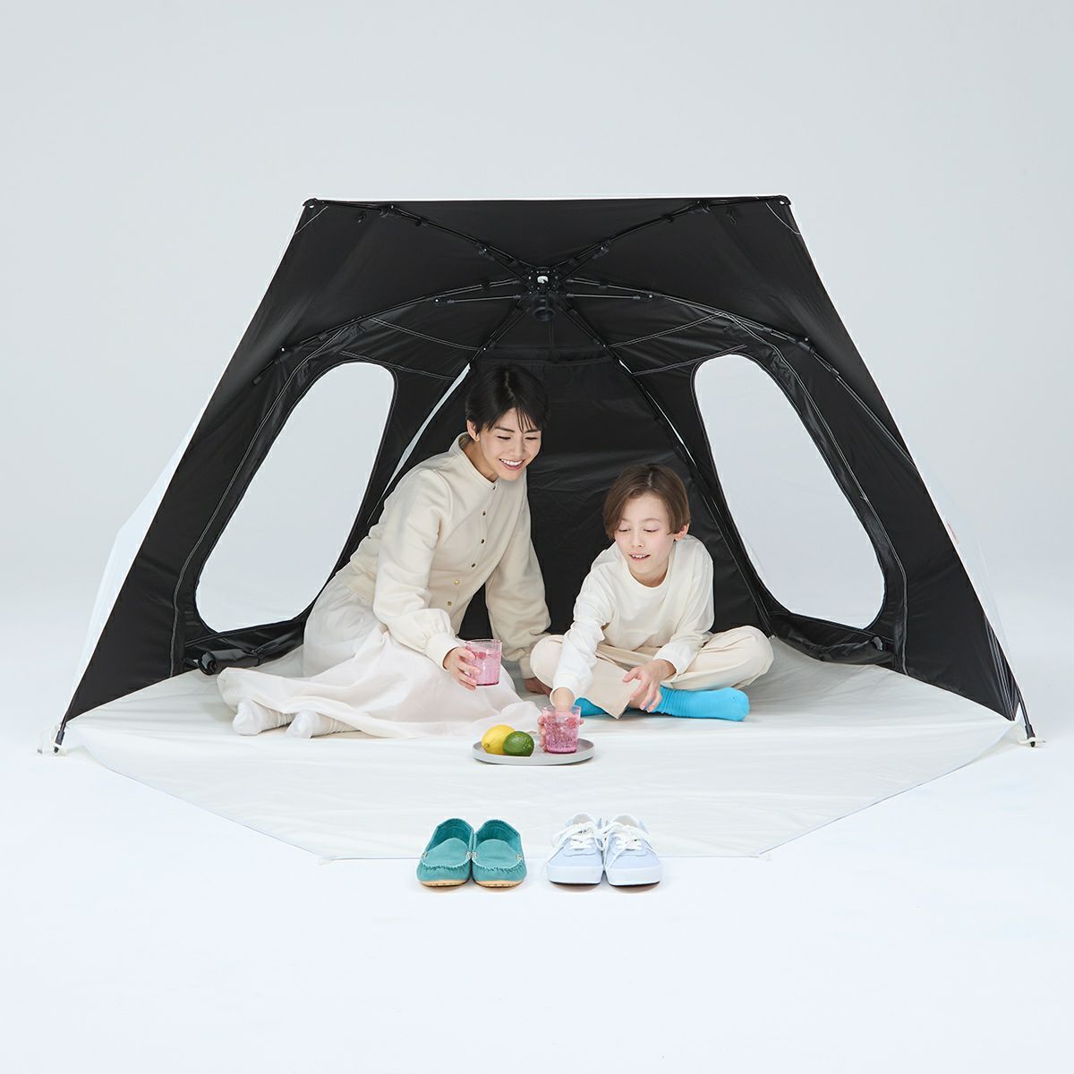 yocabito ワンタッチテント COCOON 白 遮熱 UVカット