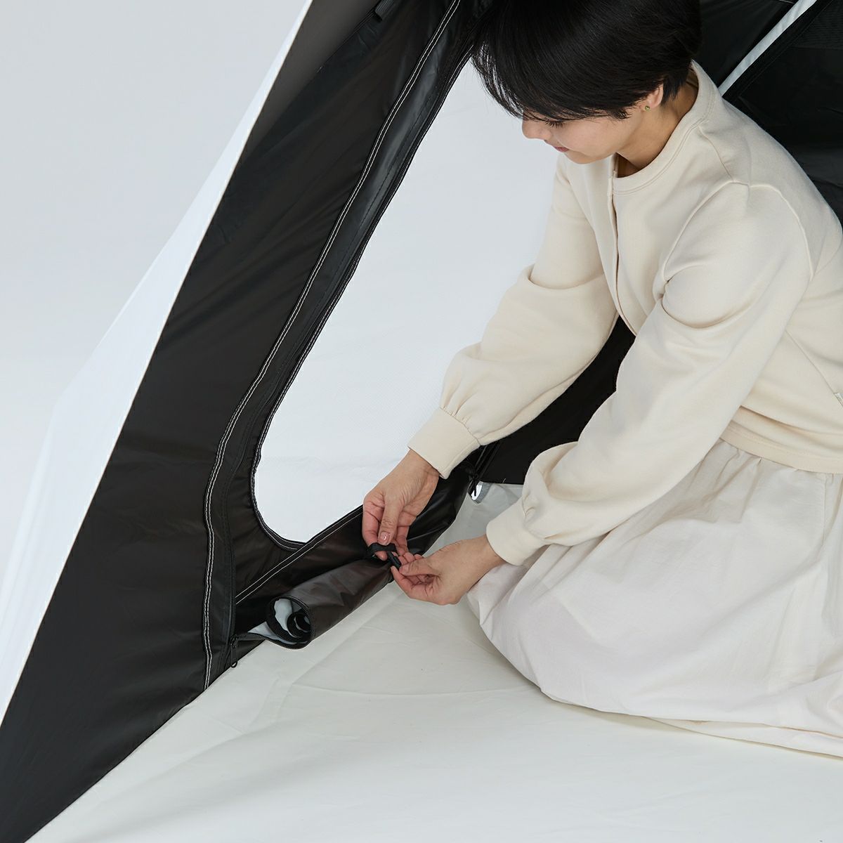 yocabito ワンタッチテント COCOON 白 遮熱 UVカット