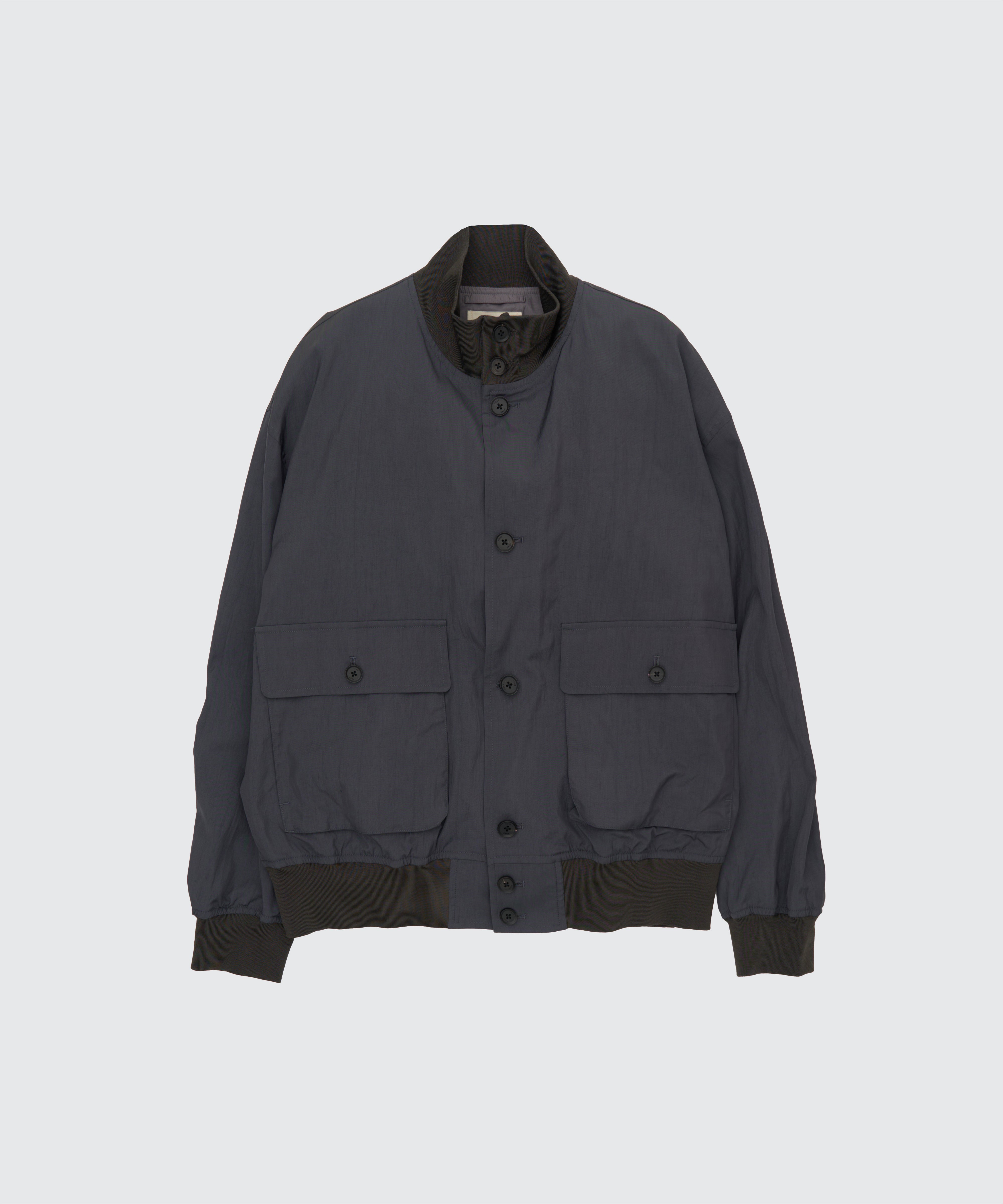 Silk Nylon Driving Blouson | YOKE Official Website