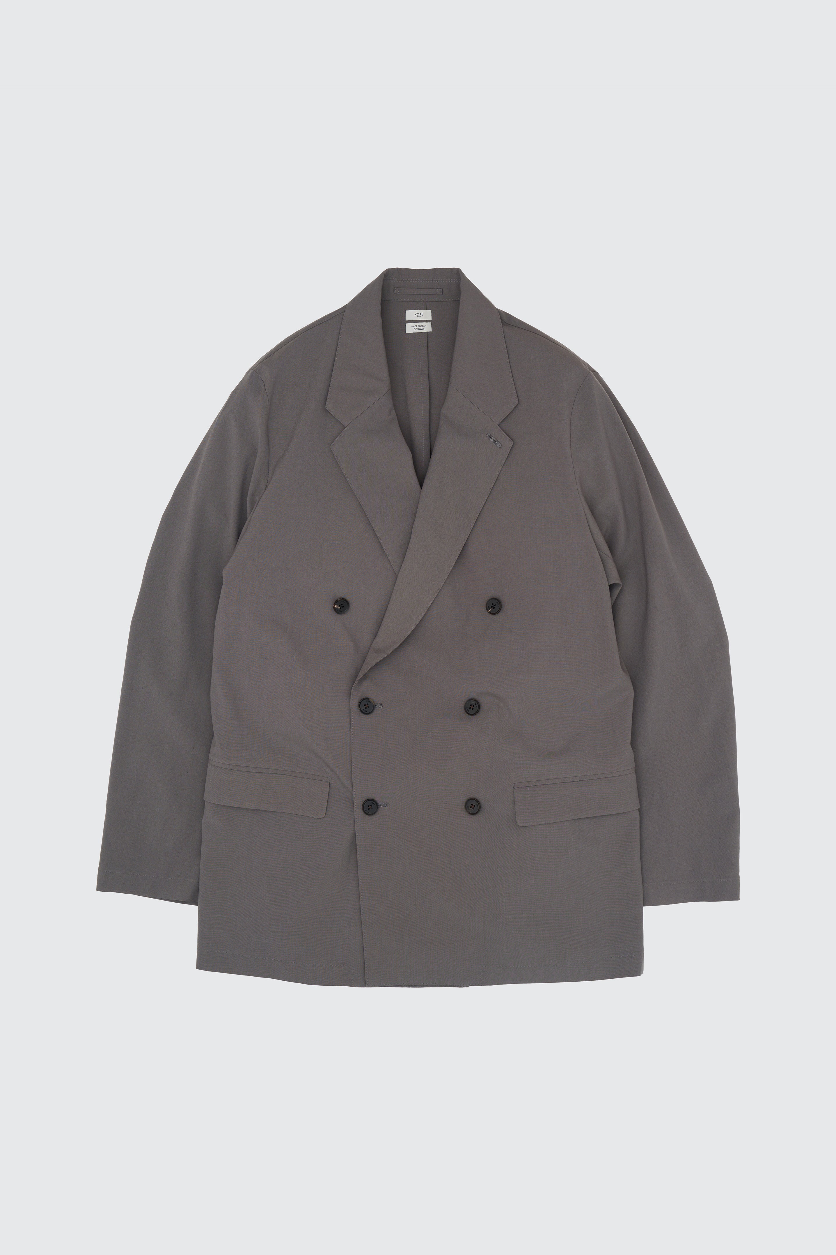 Wool Washer Tropical Double Breasted Jacket | YOKE Official Website
