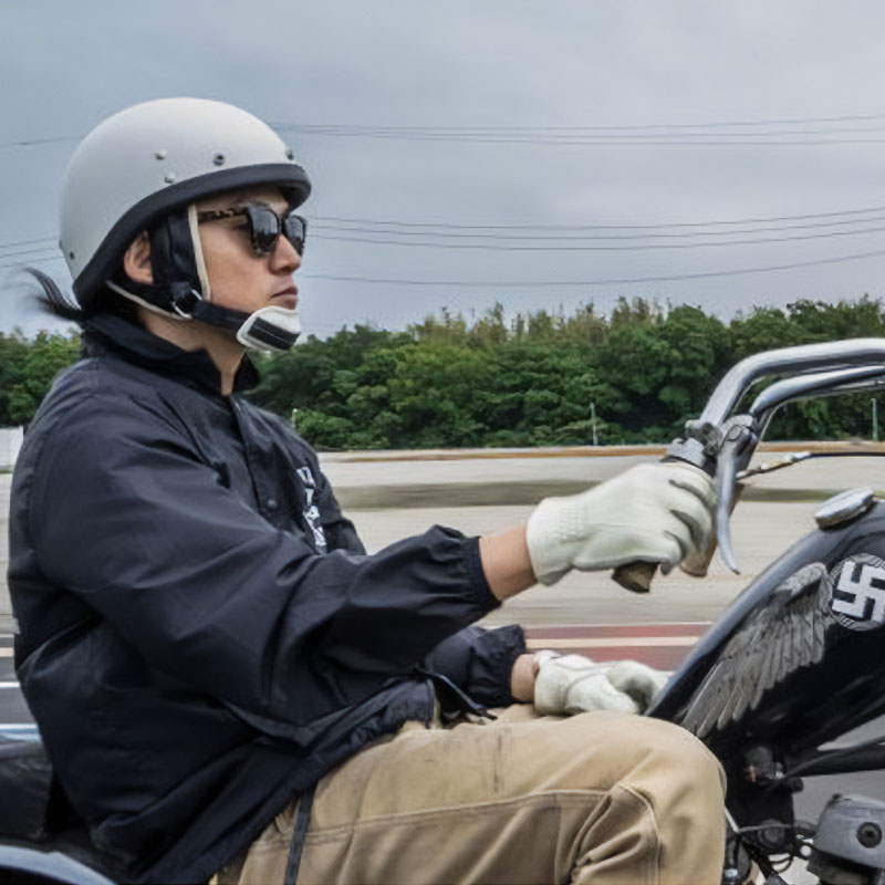 オーシャンビートル□ BEETLE PTR ハーフヘルメット アイボリー