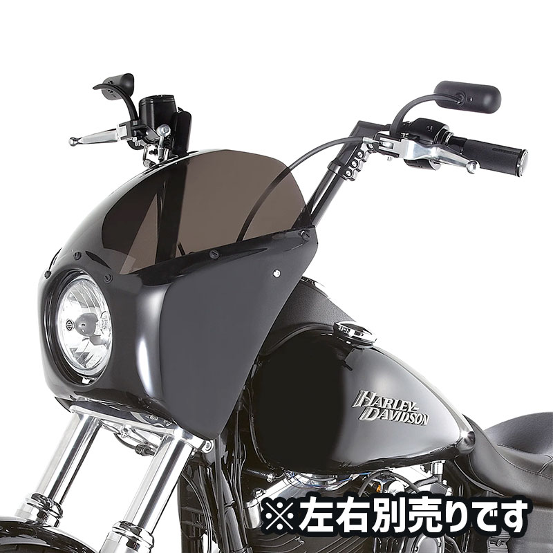 アレンネス□ ミニオーバル マイクロミラー ブラック 【左側】 [263044