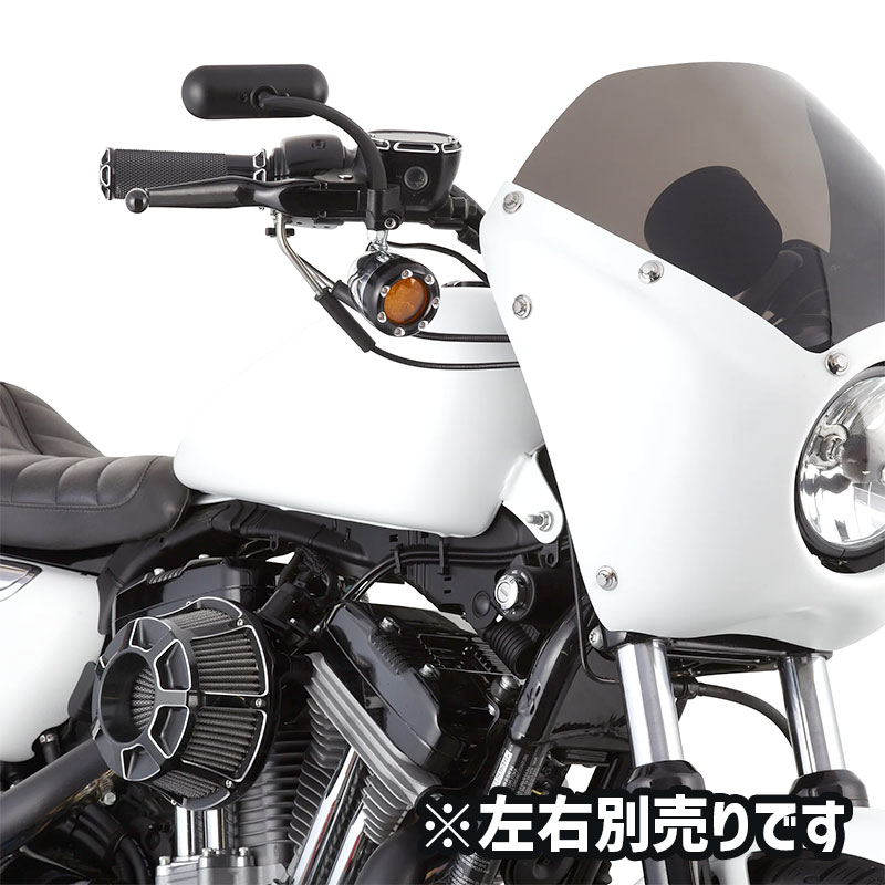 アレンネス□ ミニオーバル マイクロミラー ブラック 【左側】 [263044