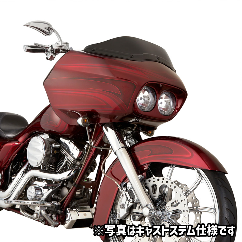 アレンネス□RAD3ミラー スチールステム クローム 右 Arlen ness RAD 3