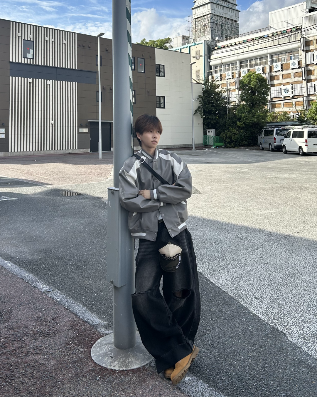 即納】グレーバイカラースタジャン WG5010 – YOLO（ヨロ