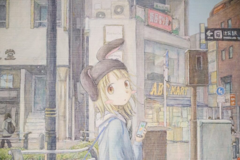 くらやえみ「散歩道」アート鑑賞レポート｜アニメ風の女の子が映す儚い