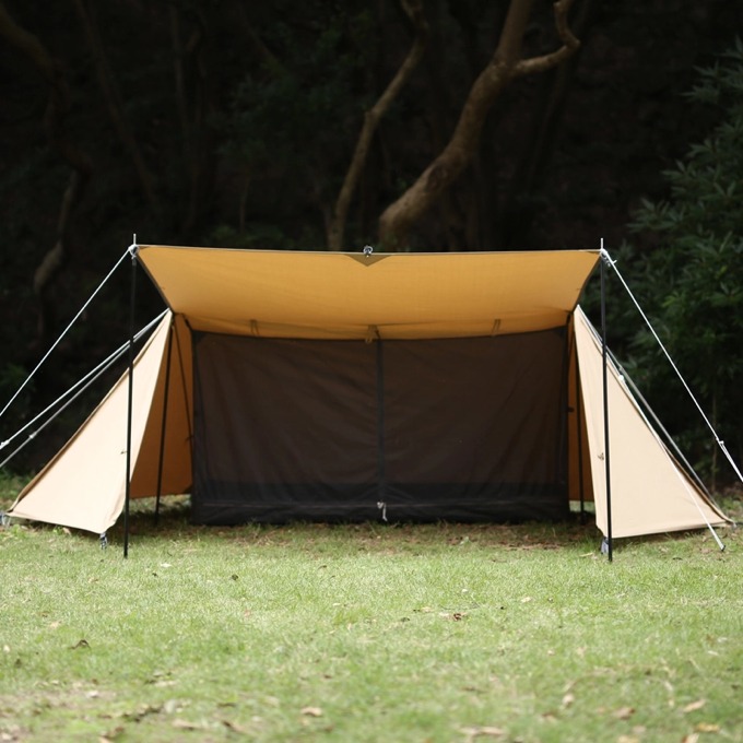 ソロキャンプにおすすめ！バンドックソロベース サンドベージュ