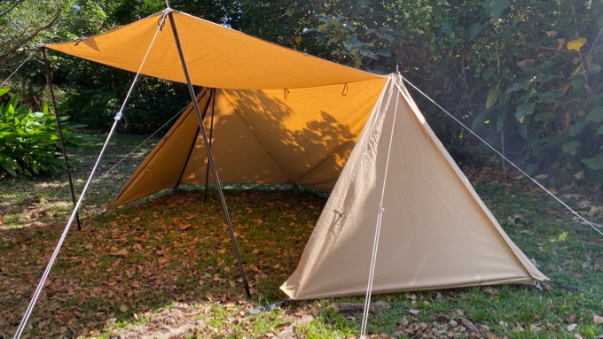 ソロキャンプにおすすめ！バンドックソロベース サンドベージュ