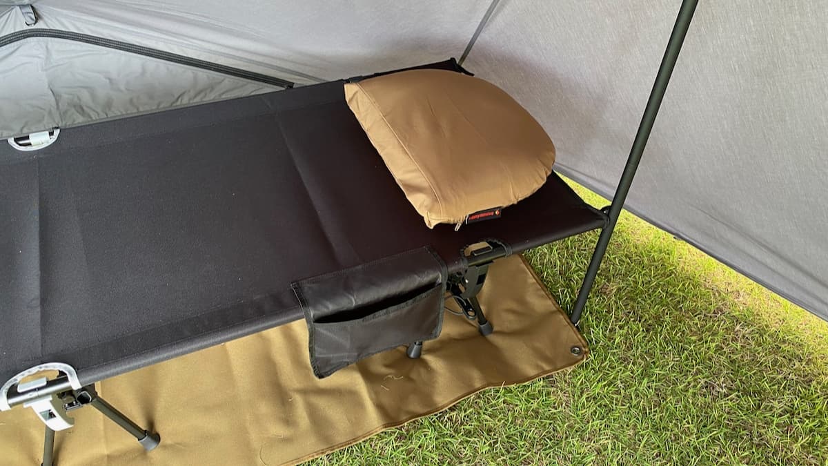 ワークマン 2WAYコット レビュー｜コスパが高い燃え広がりにくいアルミ