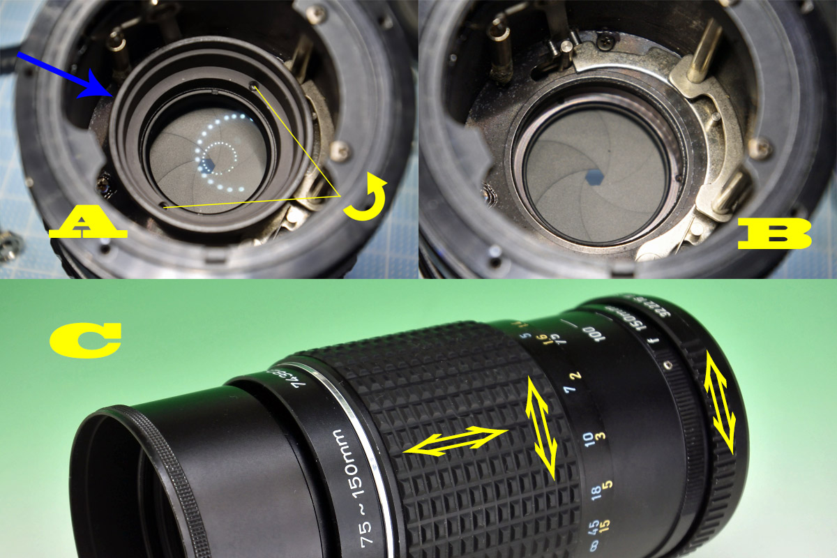 ペンタックス「smc PENTAX-M ZOOM 75-150mm F4」分解・清掃 | ヨッシー