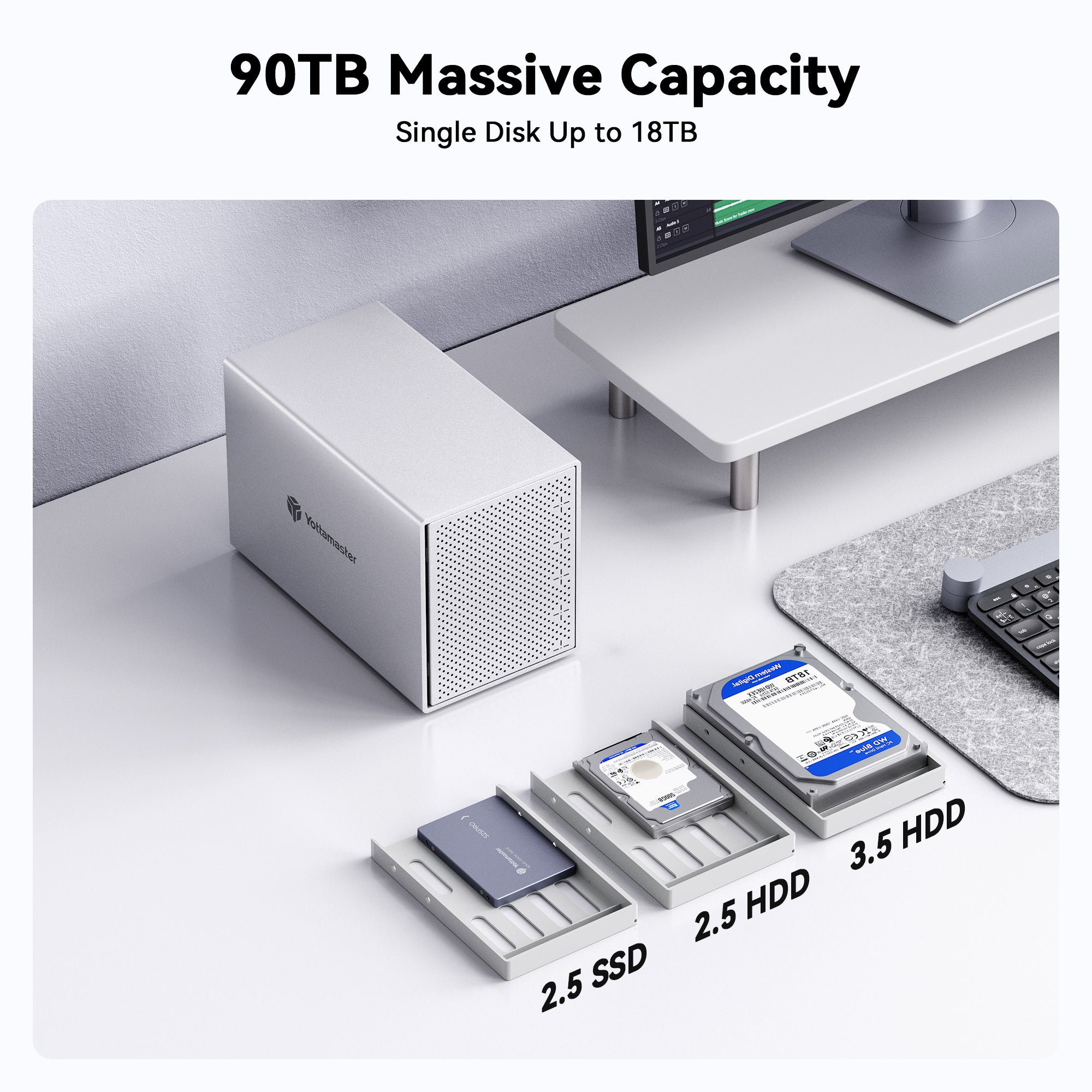 Yottamaster Y-Pioneer 5 Bay External Hard Drive Enclosure