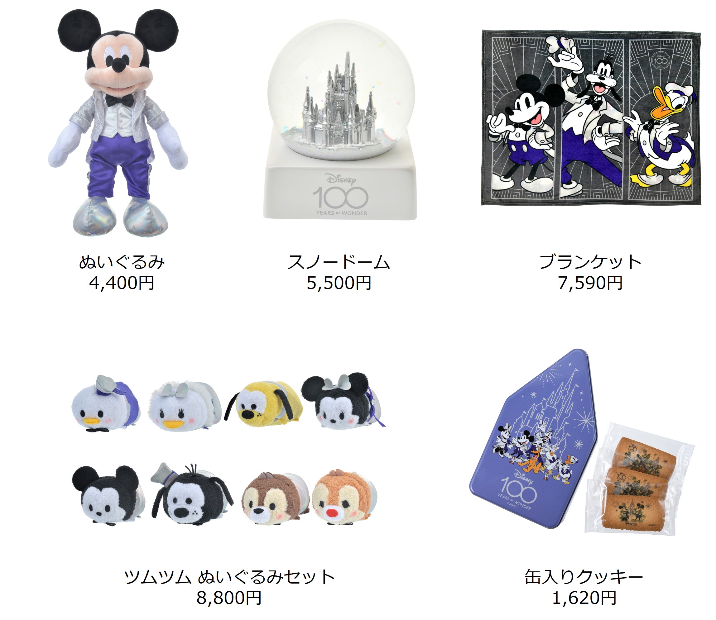 ディズニーストア史上最大級の商品展開！ 創立100周年のセレブ