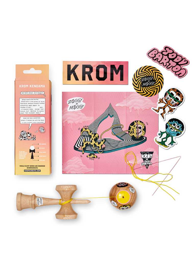 Jody Barton ZOGGY N' MOGGY Kendama, CRAZY DREAMS by KROM - YoYoLoco
