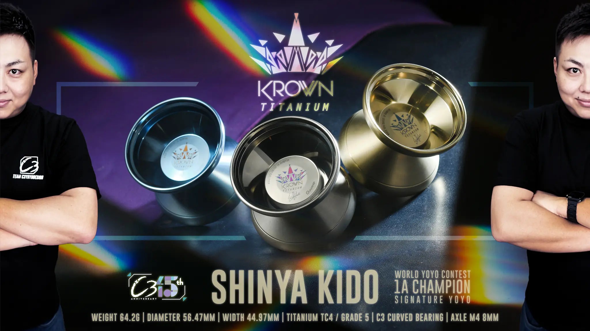 クラウン Ti (サイン入りポストカード付) - C3ヨーヨーデザイン