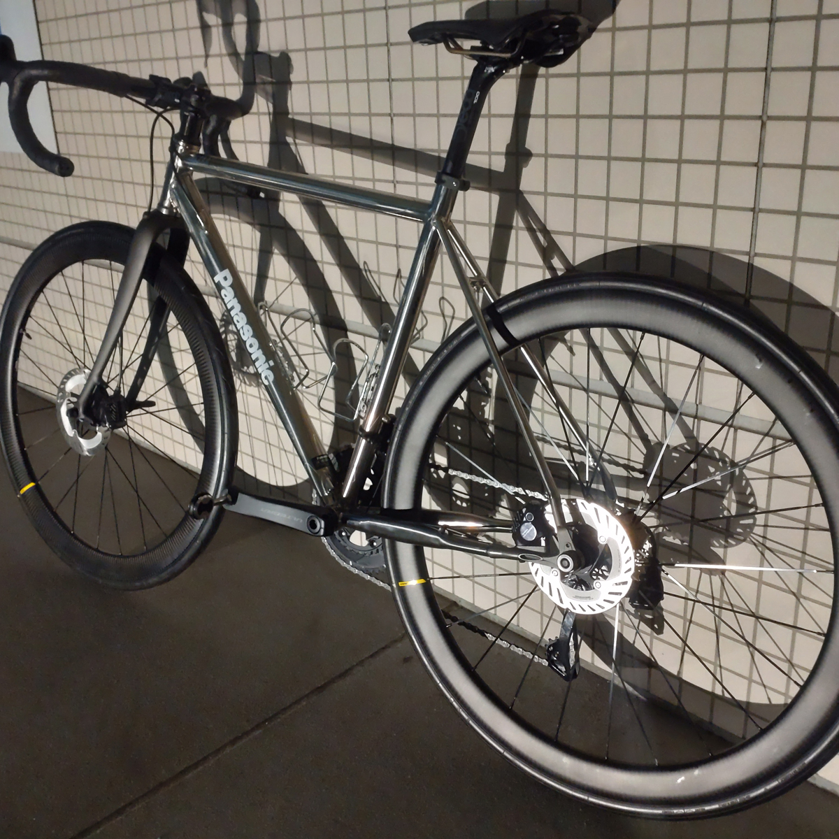 お客様の1台】生涯の一台チタンDISCロードバイク、PANASONIC-TITAN