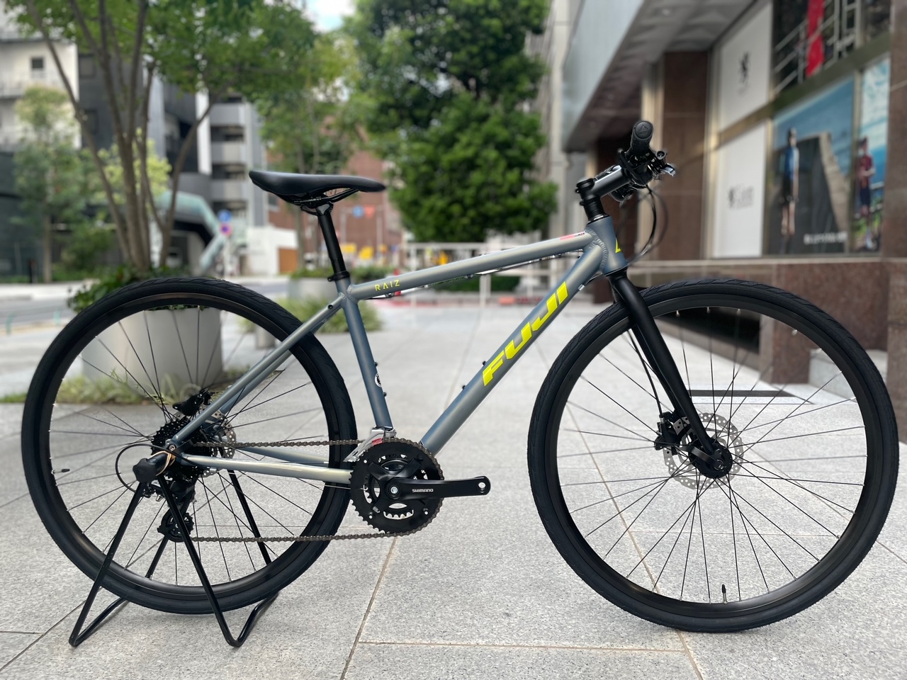 ❃︎T-R( ¨̮ )❥︎❥︎ FUJI RAIZ DISK グレー クロスバイク 豊富